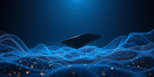 retailaiflow.com品牌标识，深蓝色渐变背景，现代科技风格设计